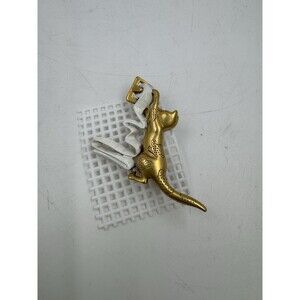 Vintage Jewelery Danecraft Kitty Cat Playing with Toilet Paper Pin Brooch